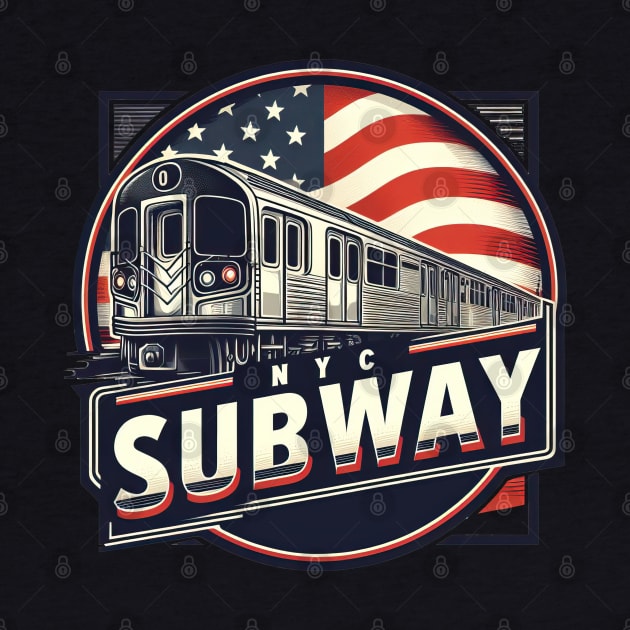 New York Subway NYC Subway Train by Nysa Design